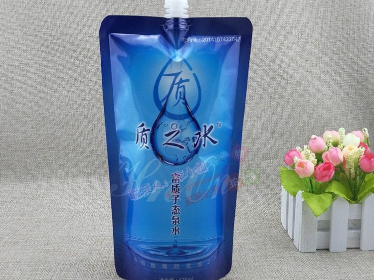 475ml Custom Printed Spouted Pouch for Weakly Alkaline Water