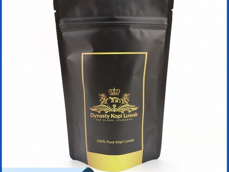 Resealable Double-Track Stand-Up Zipper Pouch for Coffee Beans and Snacks