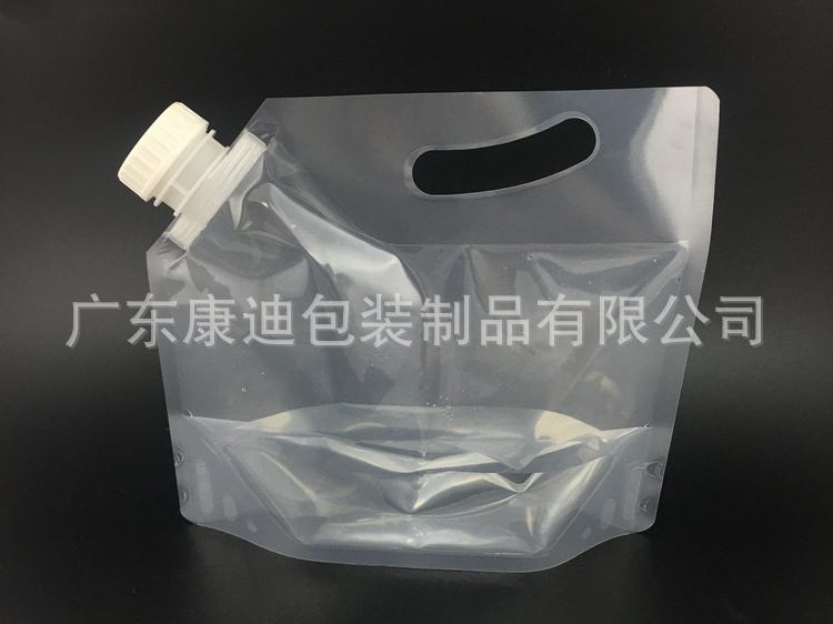 5L Handheld Spouted Liquid Packaging Bag for Outdoor Drinking Water and Juice