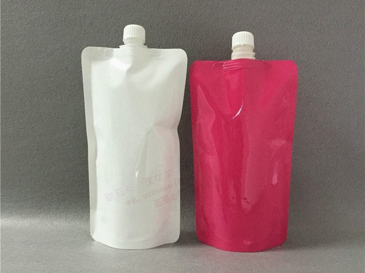 500ml Glossy Stand-Up Spouted Pouch for Sterile Liquid Packaging