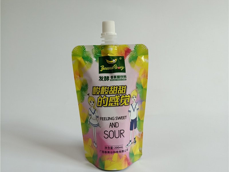Packaging Bag Banana Vinegar Drink Spout Pouch