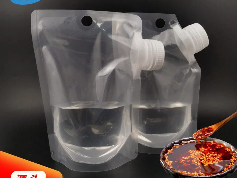 40mm Spout Pouch for Chili Sauce, Custom Stand-Up Gravure Printing