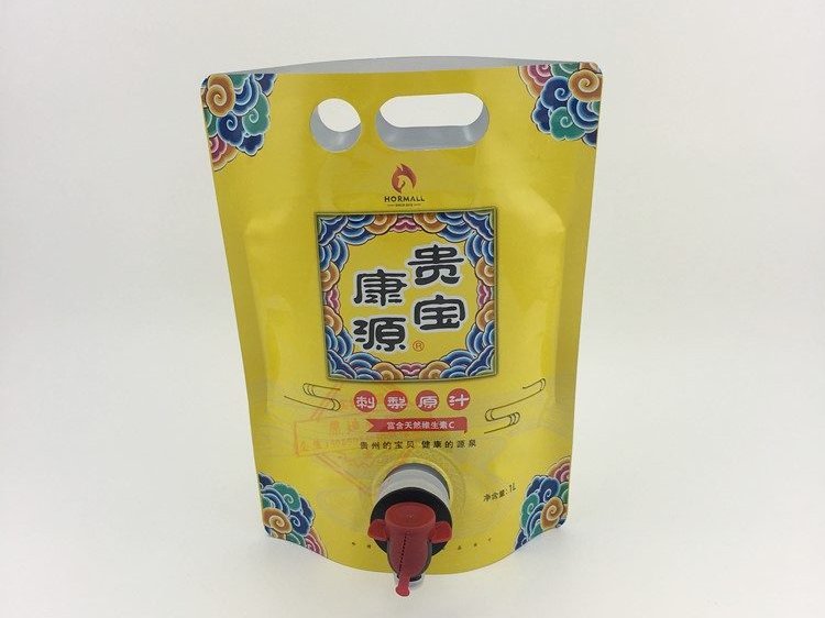 1.5L Leak-Resistant Aluminum Foil Valve Bag for Juice and Water