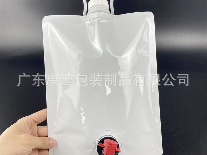 3L Hand-Carry Dual Valve Spout Pouch for Juice and Coffee Liquids